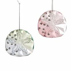 Katherine's Collection Sea Crystal Sand Dollar Ornaments New!