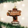 Sequoia National Park Ornament Glass Camping Ornaments Old World Christmas