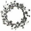Creative Co-Op Silver Glittered Star Wreath