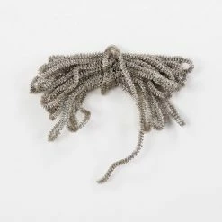 One Hundred 80 Degrees Silver Tinsel Mesh Garland