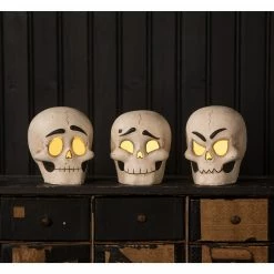 Bethany Lowe Skully Head Luminaries