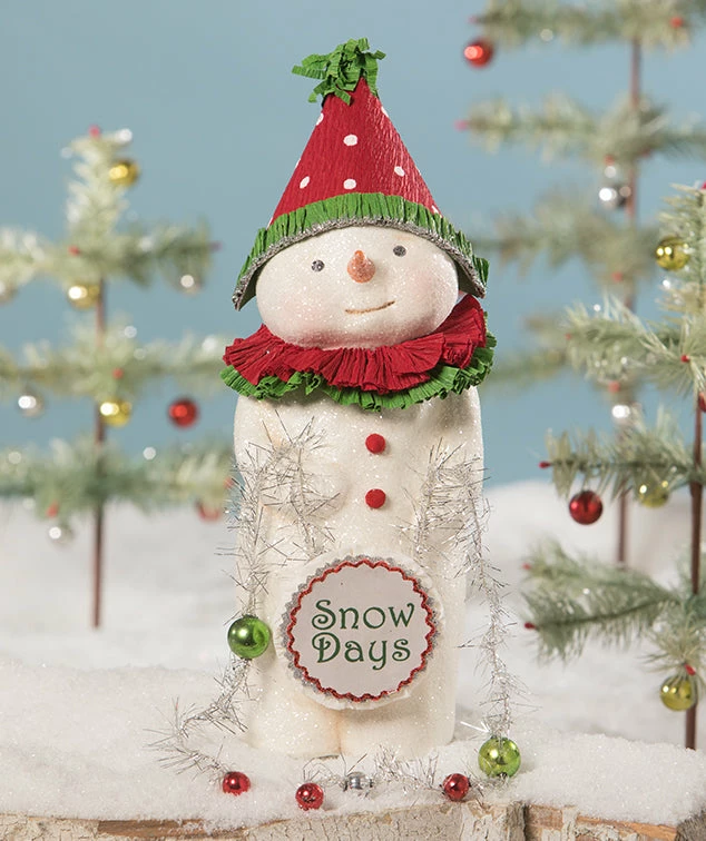 Bethany Lowe Snow Days Snowman New! 3 Bethany Lowe Snow Days Snowman New!
