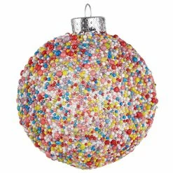 Raz New! Sprinkle Ball Ornament, Set Of 6