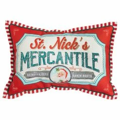 Raz St. Nick's Mercantile Pillow