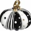 TheHolidayBarn.com Starry Night Pumpkin, Black & White