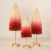 Bethany Lowe New! Strawberries And Cream Bottle Brush Trees