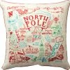 Primitives By Kathy This Way To The North Pole Pillow New! 2 Primitives By Kathy This Way To The North Pole Pillow New!