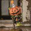 Bethany Lowe Tricks Pumpkin Boy With Frog Bucket New! 1 Bethany Lowe Tricks Pumpkin Boy With Frog Bucket New!