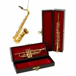 Kurt Adler Christmas Trumpet, Saxophone Or Clarinet Ornament