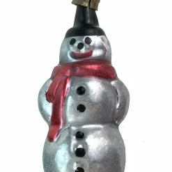 Nostalgie Christbaumschmuck Vintage Patina Small Snowman Ornament Christmas