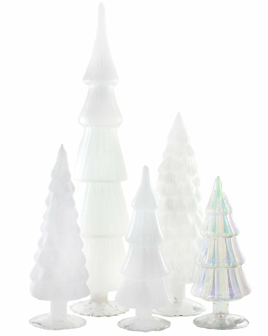 Cody Foster New! White Candy Glass Trees, Large 3 Cody Foster New! White Candy Glass Trees, Large