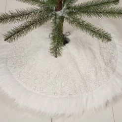 Bethany Lowe Winter Snowflake Tree Skirt, Small