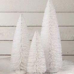 Bethany Lowe Winter White Flocked Trees New!
