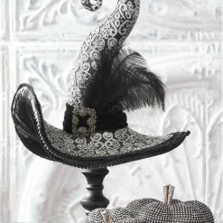 TheHolidayBarn.com New! Witch Hat On Pedestal
