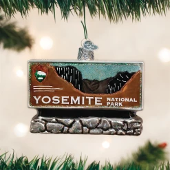 TheHolidayBarn.com Christmas Yosemite National Park Sign Ornament